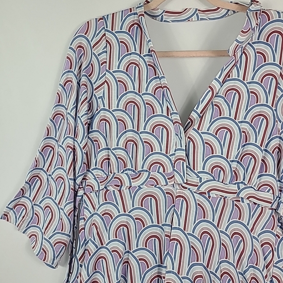 NWT Lila Rainbow Labor & Postpartum Gown One Size - Picture 2 of 11